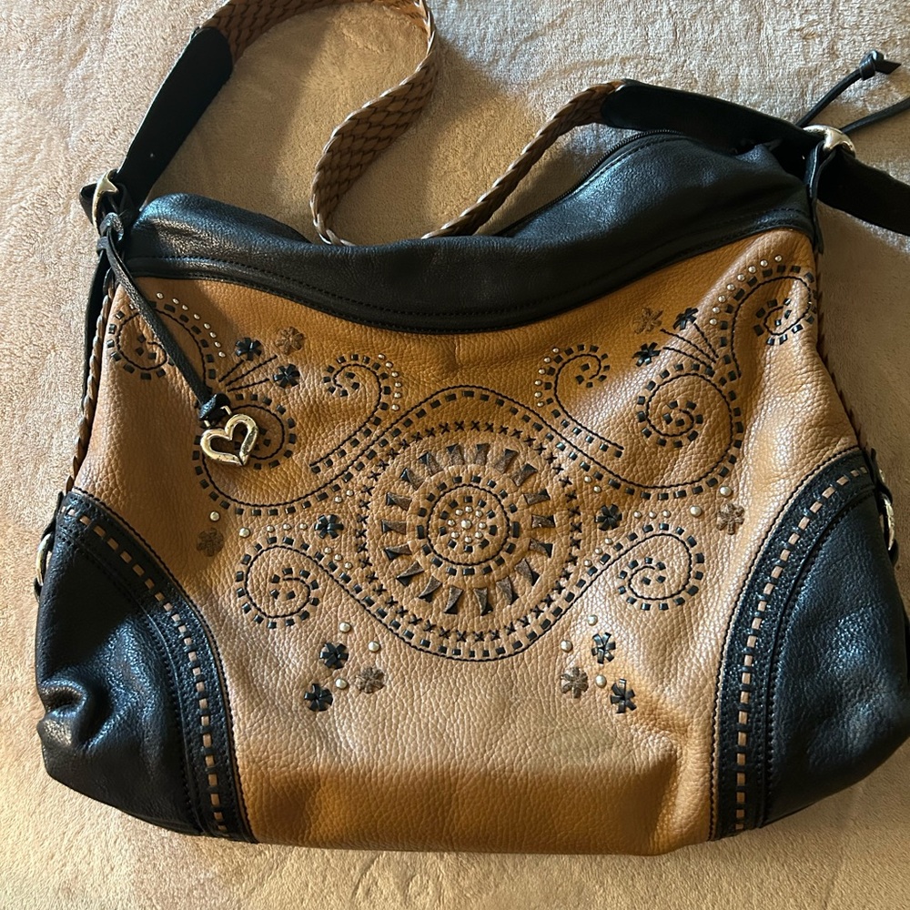 Vintage large Brighton leather bag